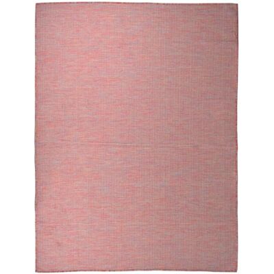 vidaXL Roter Outdoor Flatweave Teppich 120x170 cm - Outdoor Teppich vidaXL Roter Outdoor Flatweave Teppich 120x170 cm - Outdoor Teppich