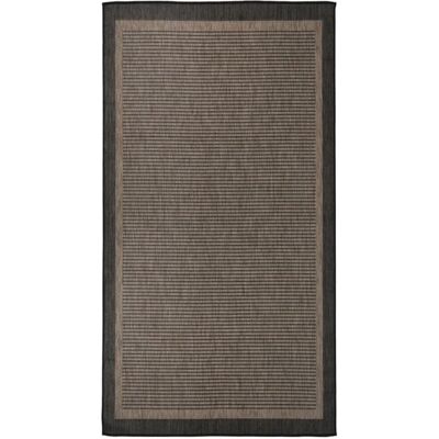 vidaXL - Outdoor Flatweave Rug - Dunkelbraun - 80x150 cm - Rug vidaXL - Outdoor Flatweave Rug - Dunkelbraun - 80x150 cm - Rug