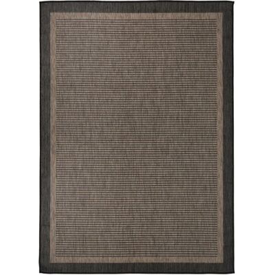 vidaXL Dunkelbraune Outdoor Flatweave Teppich 120x170 cm - Outdoor Teppich vidaXL Dunkelbraune Outdoor Flatweave Teppich 120x170 cm - Outdoor Teppich