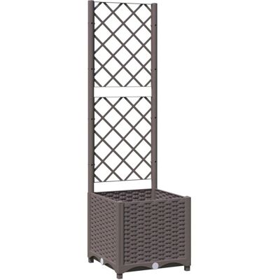 vidaXL Tuinplantbak met trellis bruin - Tuinplantbak vidaXL Tuinplantbak met trellis bruin - Tuinplantbak