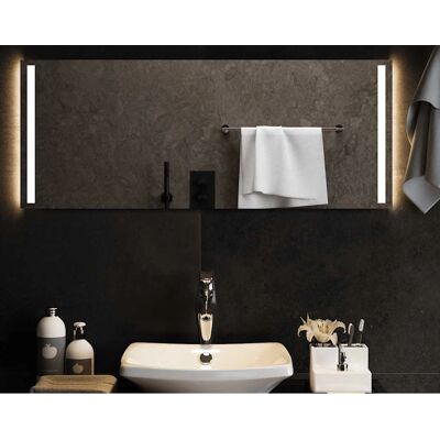 vidaXL LED Badspiegel - 100x40 cm - Transparent - Badezimmer Spiegel vidaXL LED Badspiegel - 100x40 cm - Transparent - Badezimmer Spiegel