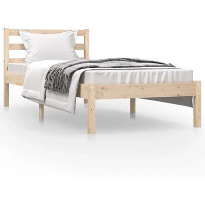 vidaXL 810390 Bedframe - Kleine eenpersoonsbed van massief dennenhout vidaXL 810390 Bedframe - Kleine eenpersoonsbed van massief dennenhout