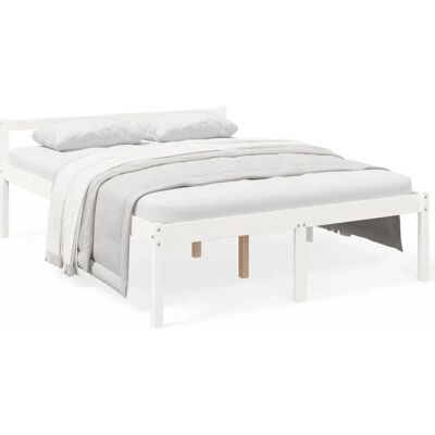 vidaXL Weiß King Size Bettgestell - Bett vidaXL Weiß King Size Bettgestell - Bett