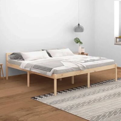 vidaXL Solid Wood Pine Bed Frame - Bed Type vidaXL Solid Wood Pine Bed Frame - Bed Type