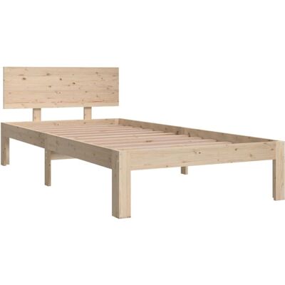 vidaXL Bettgestell Massivholz 90x190cm - Einzelbett vidaXL Bettgestell Massivholz 90x190cm - Einzelbett