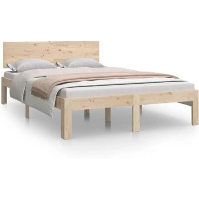 vidaXL Bed Frame Small Double - Wooden Bed Frame vidaXL Bed Frame Small Double - Wooden Bed Frame