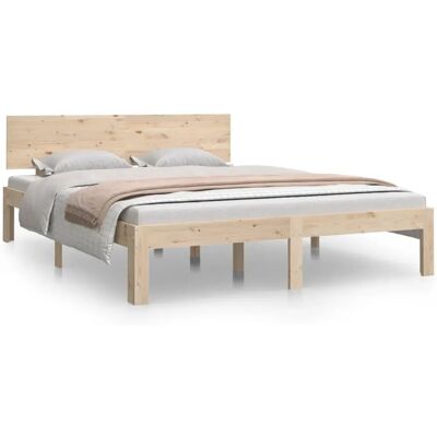 vidaXL Bettgestell 140x190 cm - Massives Kiefernholz vidaXL Bettgestell 140x190 cm - Massives Kiefernholz