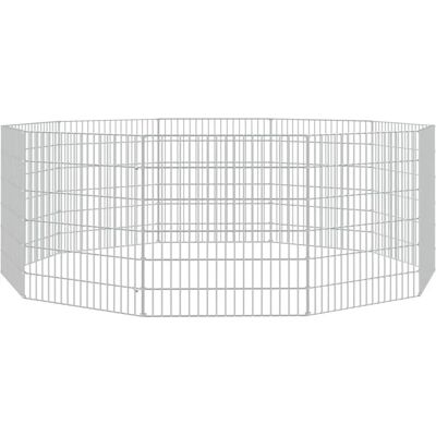 vidaXL Gartenzaun 54x60 cm Galvanisiertes Eisen - Kaninchenkäfig vidaXL Gartenzaun 54x60 cm Galvanisiertes Eisen - Kaninchenkäfig