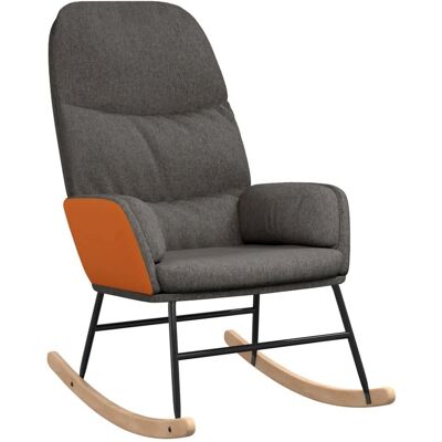 vidaXL Sessel mit Hocker - Grau vidaXL Sessel mit Hocker - Grau