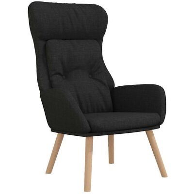 VIDAXL Schwarzes Relaxsessel mit Fußstütze - Sessel VIDAXL Schwarzes Relaxsessel mit Fußstütze - Sessel