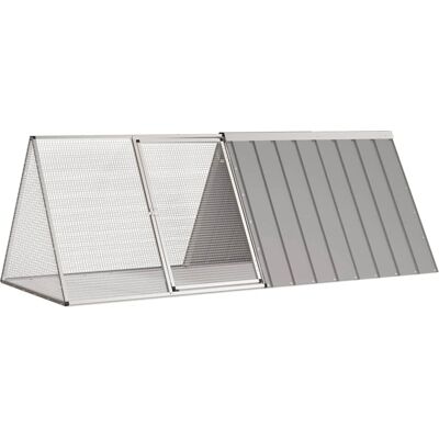 Maisonchic Modell 201,5x80,5x71cm Grau Verzinkter Stahl Kaninchenkäfig Maisonchic Modell 201,5x80,5x71cm Grau Verzinkter Stahl Kaninchenkäfig
