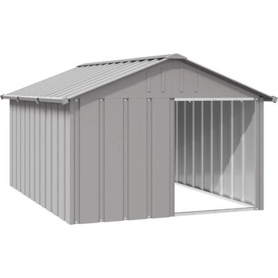 vidaXL Hundehütte Anthrazit/Grau - Verzinkter Stahl - Groß vidaXL Hundehütte Anthrazit/Grau - Verzinkter Stahl - Groß