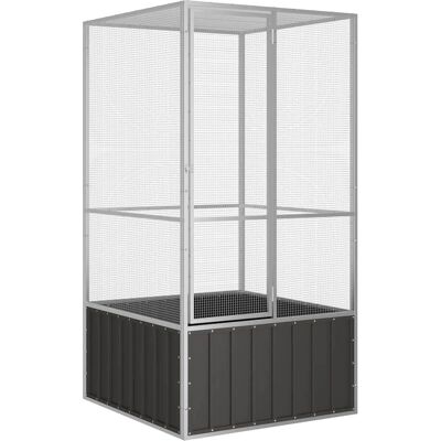 vidaXL Fuglebur i galvaniseret stål - 111x107x211.5 cm vidaXL Fuglebur i galvaniseret stål - 111x107x211.5 cm