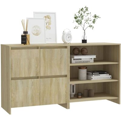 vidaXL 2 pcs. Buffet en chêne Sonoma - Buffet vidaXL 2 pcs. Buffet en chêne Sonoma - Buffet