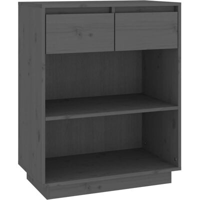 vidaXL 813836 Graues Massivholz Kiefer Sideboard - Sideboard vidaXL 813836 Graues Massivholz Kiefer Sideboard - Sideboard
