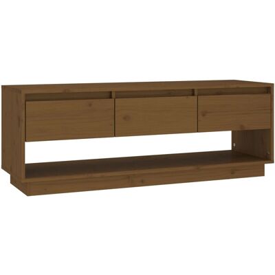 vidaXL Honigbraun Massives Kiefernholz TV Schrank - TV Schrank vidaXL Honigbraun Massives Kiefernholz TV Schrank - TV Schrank