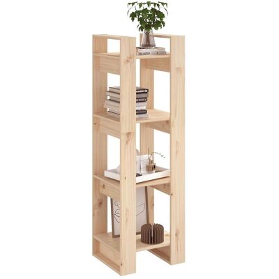 vidaXL Massivholz Kiefern Bücherregal - Raumteiler Aufbewahrung vidaXL Massivholz Kiefern Bücherregal - Raumteiler Aufbewahrung