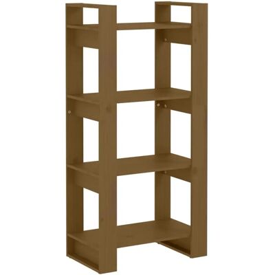 vidaXL Massives Kiefernholz-Bücherregal - Honigbraun - Bücherregal vidaXL Massives Kiefernholz-Bücherregal - Honigbraun - Bücherregal