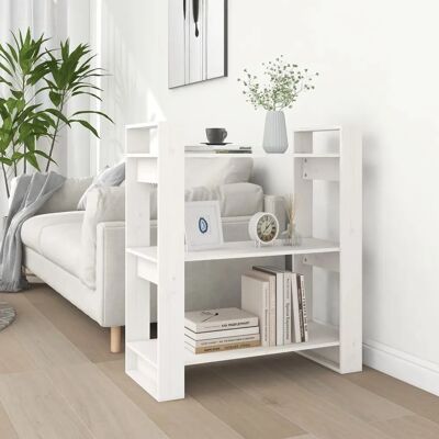 VIDAXL Bücherregal/Raumteiler Weiß 80x35x91 cm VIDAXL Bücherregal/Raumteiler Weiß 80x35x91 cm