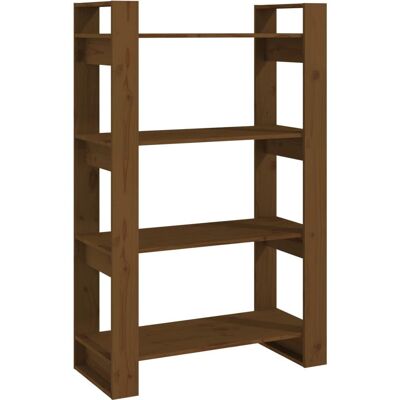 vidaXL Honig Braun Massive Kiefernholz Bücherregal - Wohnzimmerregal vidaXL Honig Braun Massive Kiefernholz Bücherregal - Wohnzimmerregal