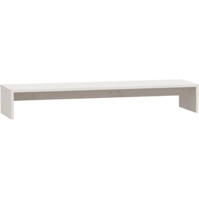 vidaXL Massives Kiefernholz Monitorständer - Monitorständer Schwarz vidaXL Massives Kiefernholz Monitorständer - Monitorständer Schwarz