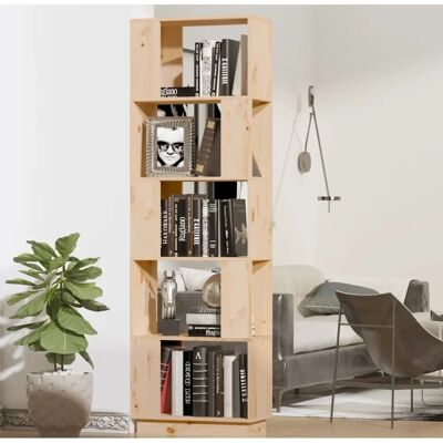 Nnevl Regał na książki - Masivny sosnowy divider pokoju - 51x25x163.5cm Nnevl Regał na książki - Masivny sosnowy divider pokoju - 51x25x163.5cm