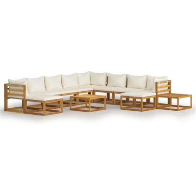 vidaXL 12-osainen Puutarhan Lounge Setti Tyynyillä - Puutarhan Lounge Setti vidaXL 12-osainen Puutarhan Lounge Setti Tyynyillä - Puutarhan Lounge Setti