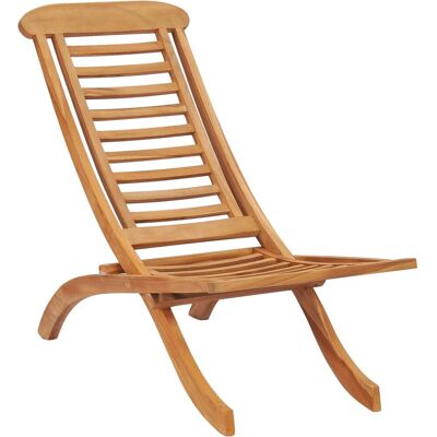 vidaXL Teak Gartenstuhl - Klappbar, Langlebig, Braun - Gartenstuhl vidaXL Teak Gartenstuhl - Klappbar, Langlebig, Braun - Gartenstuhl