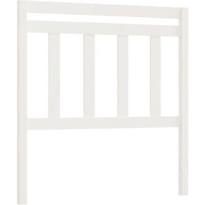 vidaXL 814080 Weißes Bettkopfteil - Kopfteil, 106x4x100 cm, Massives Kiefernholz vidaXL 814080 Weißes Bettkopfteil - Kopfteil, 106x4x100 cm, Massives Kiefernholz