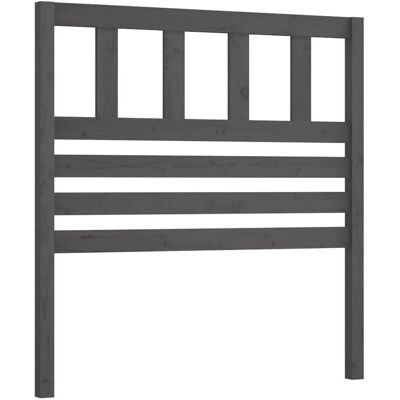 vidaXL Kopfteil Grau 81x4x100 cm Massives Kiefernholz - Kopfteil vidaXL Kopfteil Grau 81x4x100 cm Massives Kiefernholz - Kopfteil
