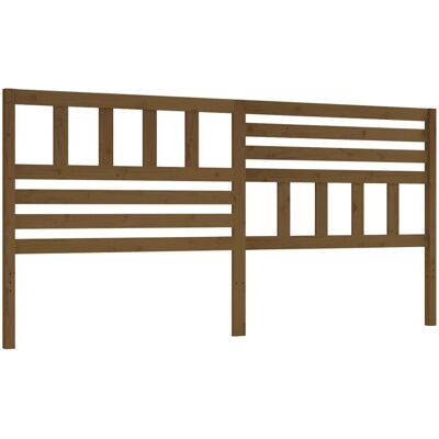 vidaXL Honingbruine Bed Hoofdbord - 206x4x100 cm - Houten Slaapkamer Decoratie vidaXL Honingbruine Bed Hoofdbord - 206x4x100 cm - Houten Slaapkamer Decoratie