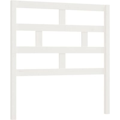 vidaXL Valkoinen sängynpääty 81x4x100 cm massiivipuuta - Sängynpääty vidaXL Valkoinen sängynpääty 81x4x100 cm massiivipuuta - Sängynpääty