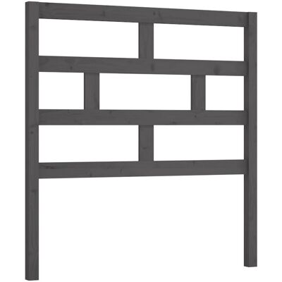 vidaXL Kopfteil Grau 81x4x100 cm Massives Kiefernholz - Kopfteil vidaXL Kopfteil Grau 81x4x100 cm Massives Kiefernholz - Kopfteil