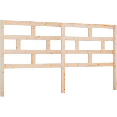 vidaXL Kopfteil 206x4x100 cm Massives Kiefernholz Braun - Kopfteil vidaXL Kopfteil 206x4x100 cm Massives Kiefernholz Braun - Kopfteil