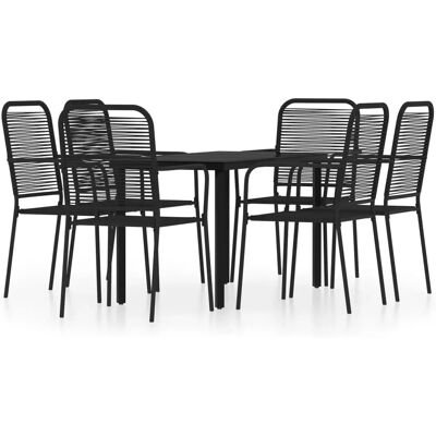 Maisonchic Model 753612 Garden Dining Set - Black Maisonchic Model 753612 Garden Dining Set - Black