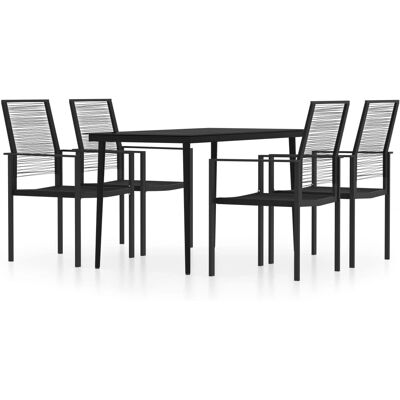 Maison Chic 5-delige Tuin Eetset - Zwart Maison Chic 5-delige Tuin Eetset - Zwart