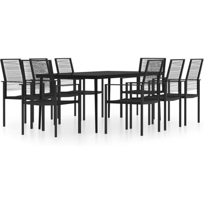 Maisonchic Modello 236894 Set da Pranzo da Giardino - Nero Maisonchic Modello 236894 Set da Pranzo da Giardino - Nero