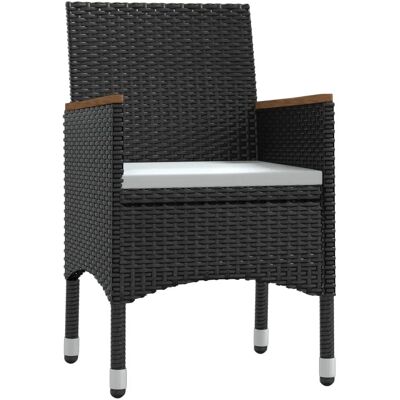 Maisonchic Model - 9-delt havebordssæt - Sort Maisonchic Model - 9-delt havebordssæt - Sort