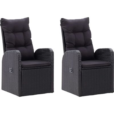 Maisonchic Have Spisebord - Sort, 7 Dele Maisonchic Have Spisebord - Sort, 7 Dele