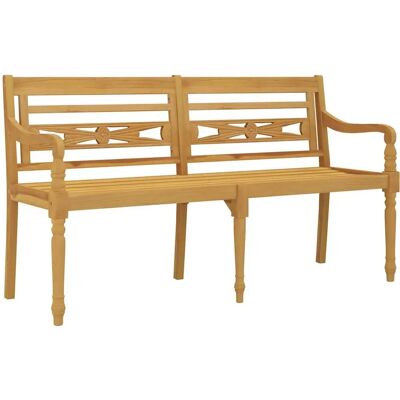 Maisonchic Batavia Natur Teakholz Bank - Rustikales Outdoor-Design Maisonchic Batavia Natur Teakholz Bank - Rustikales Outdoor-Design