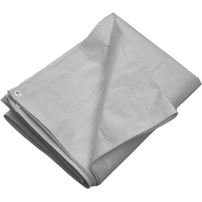 vidaXL Grau 260 g/m² 4x5 m HDPE Planen - Planen vidaXL Grau 260 g/m² 4x5 m HDPE Planen - Planen