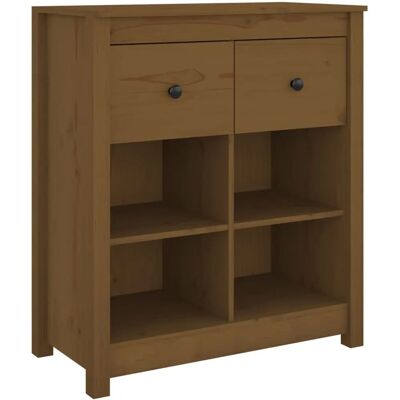 vidaXL 813767 Aparador de madera de pino macizo color miel - Aparador vidaXL 813767 Aparador de madera de pino macizo color miel - Aparador