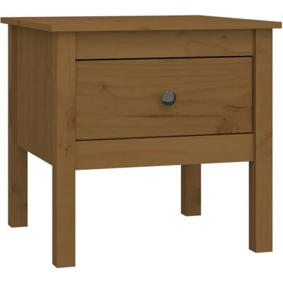 vidaXL Massives Kiefernholz Honigbraun 50x50x49 cm Beistelltisch vidaXL Massives Kiefernholz Honigbraun 50x50x49 cm Beistelltisch