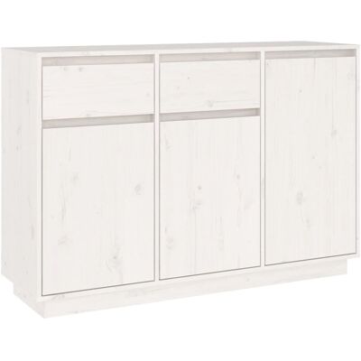 vidaXL Weiße Massivholz Kiefer Sideboard - Wohnzimmer Aufbewahrung vidaXL Weiße Massivholz Kiefer Sideboard - Wohnzimmer Aufbewahrung