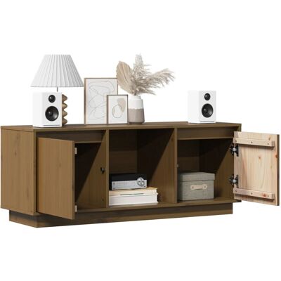 vidaXL Massives Kiefernholz TV-Schrank - Rustik Medienkonsole vidaXL Massives Kiefernholz TV-Schrank - Rustik Medienkonsole