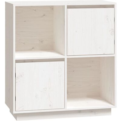 vidaXL Blanco Madera de Pino Maciza Sideboard - Buffet vidaXL Blanco Madera de Pino Maciza Sideboard - Buffet