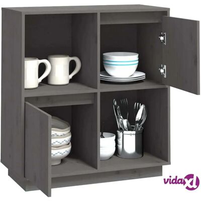 Aparador de madera maciza de pino vidaXL - Almacenamiento y Decoración Aparador de madera maciza de pino vidaXL - Almacenamiento y Decoración