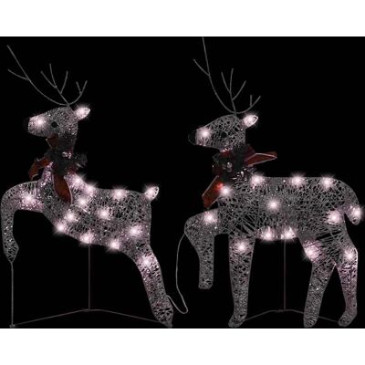vidaXL Gold Weihnachtsrehe - Festliche Dekoration mit LEDs vidaXL Gold Weihnachtsrehe - Festliche Dekoration mit LEDs