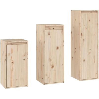 vidaXL 3100159 Massives Kiefernholz TV-Schrank - Moderner Wandhalter vidaXL 3100159 Massives Kiefernholz TV-Schrank - Moderner Wandhalter