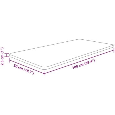 vidaXL Eichenschreibtisch 100x50x2,5 cm vidaXL Eichenschreibtisch 100x50x2,5 cm